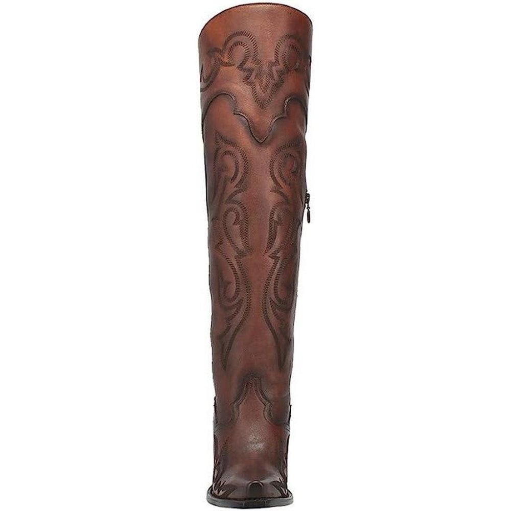 Dan Post Women's Seductress Western Boots - Snip Toe  22" Tall - Picture 9 of 12